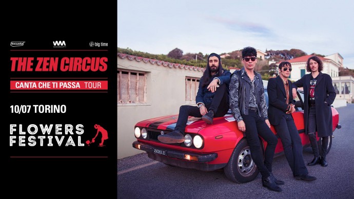 The Zen Circus in arrivo al Flowers Festival, Collegno (To) il 10 Luglio